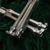 2025 Survival Knife Practice Butterfly Knife Combat Knife  Combat Knife  Hunting Knife Training Knife Tactical Knife Blade| POPOTR™