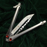 2025 Survival Knife Practice Butterfly Knife Combat Knife  Combat Knife  Hunting Knife Training Knife Tactical Knife Blade| POPOTR™