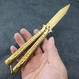 2025 Folding Knife Practice Butterfly Knife Hunting Knife Training Knife Blade| POPOTR™