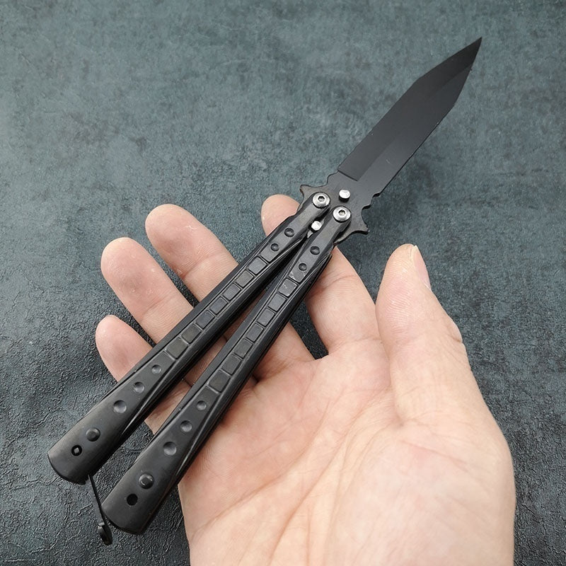 2025 Folding Knife Practice Butterfly Knife Hunting Knife Training Knife Blade| POPOTR™