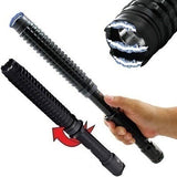 2025 Million volt Stun Gun Baton Tactical Flashlight Stun Gun Rechargeable Stun Rob Self-defense Weapons For Women Survival Camp | POPOTR™