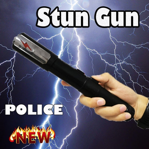 2025 High Voltage Stun Gun Tactical Flashlight Stun Gun Volts Stun Rob Self-defense Weapons For Women  Survival Camp | POPOTR™