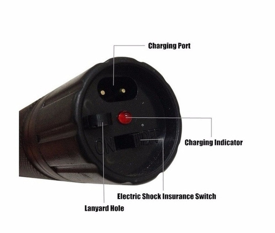 2025 High-voltage Police Stun Gun Volts Tactical Flashlight Stun Gun for sale Rechargeable Stun Rob Survival Camp | POPOTR™