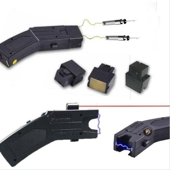 2025 Tactical Flashlight Stun Gun for sale VS Taser Self-defense Weapons For Women Survival Camp | POPOTR™