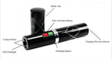 2025 Tactical Flashlight Stun Gun Lipstick Portable Gun Safe  Survival Camp | POPOTR™
