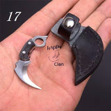 【Free gift】18 Kinds of Mini Pocket Folding Brass Knife Small Keyring Knife Keychain Pendant Outdoor Camping Gifts