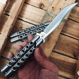 2025 Survival Knife Swiss Army Knife Practice Butterfly Knife Hunting Knife Training Knife Tactical Knife Blade| POPOTR™