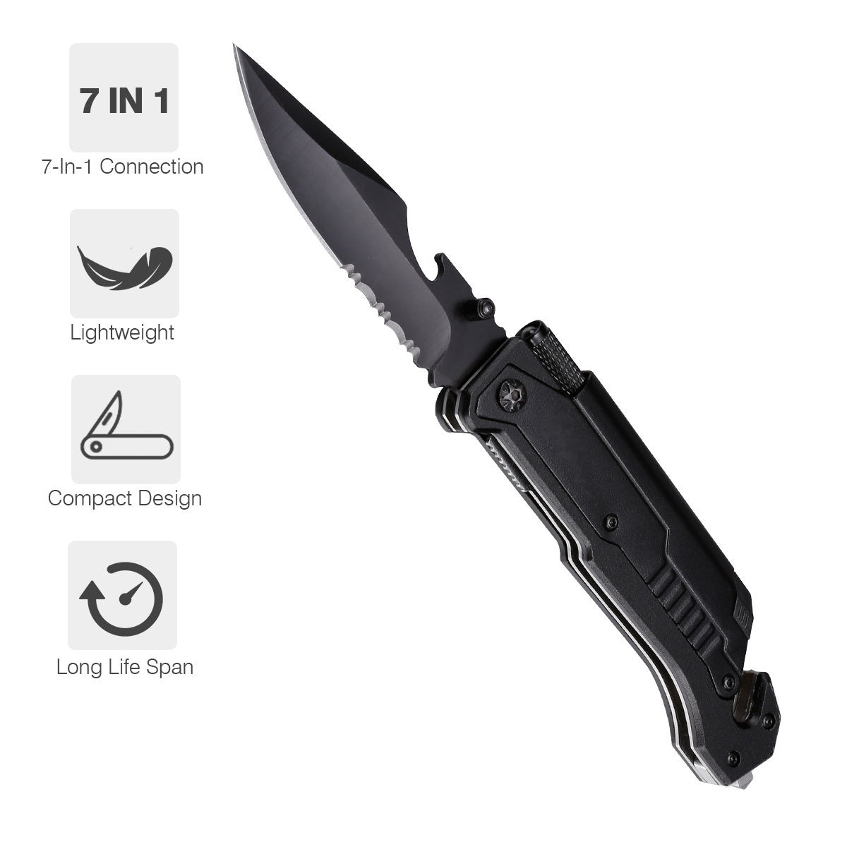 2025 Folding Knife Hunting Knife Camping Knife Multifunction Knife | POPOTR™