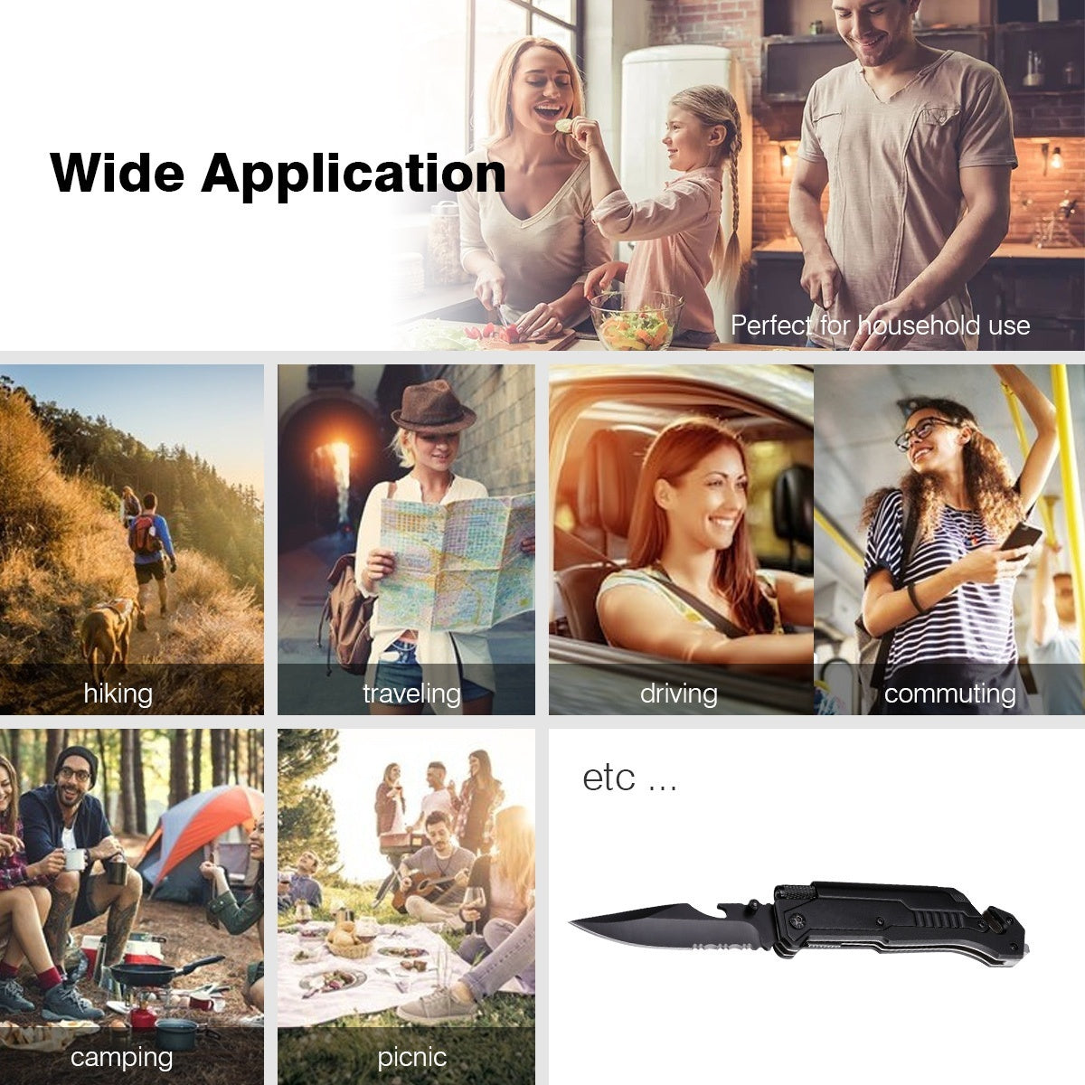 2025 Folding Knife Hunting Knife Camping Knife Multifunction Knife | POPOTR™