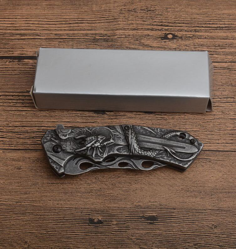 2025 Survival Knife Folding Knife Hunting Knife Dragon Knife| POPOTR™