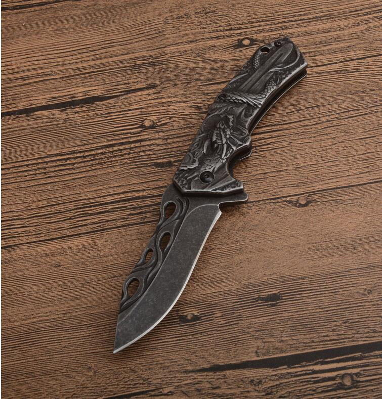 2025 Survival Knife Folding Knife Hunting Knife Dragon Knife| POPOTR™