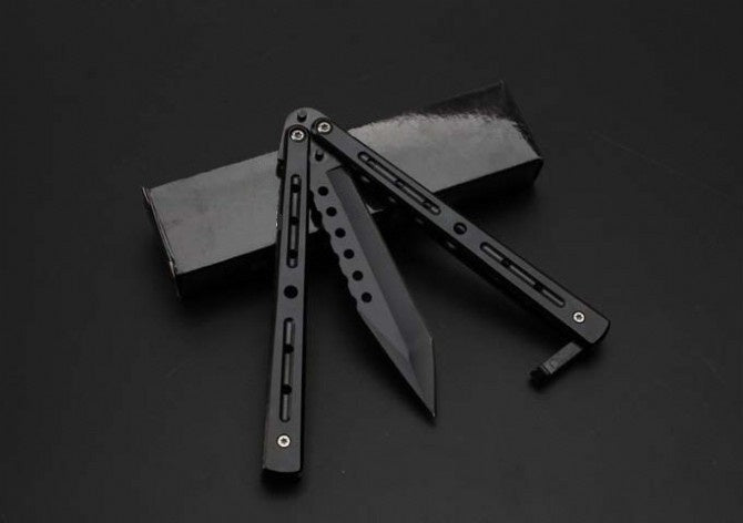 2025 Survival Knife Practice Butterfly Knife Combat Knife  Hunting Knife Training Knife | POPOTR™
