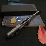 Double Ball Bearing Opening and Closing Pocket Knife D2 Blade Anti-skid Keel Design new Outdoor Survival Tools Knives