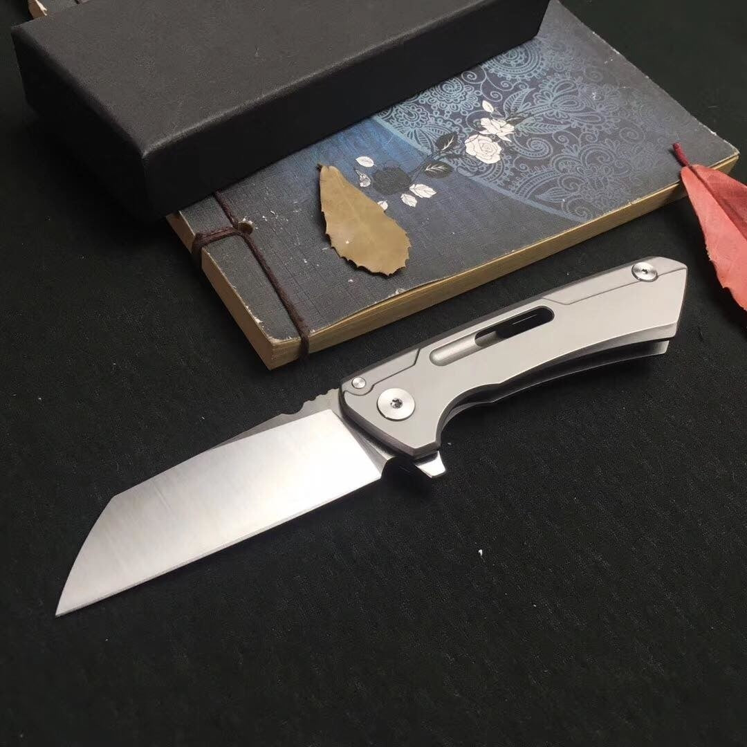 Double Ball Bearing Opening and Closing Pocket Knife D2 Blade Anti-skid Keel Design new Outdoor Survival Tools Knives