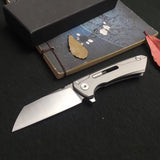 Double Ball Bearing Opening and Closing Pocket Knife D2 Blade Anti-skid Keel Design new Outdoor Survival Tools Knives