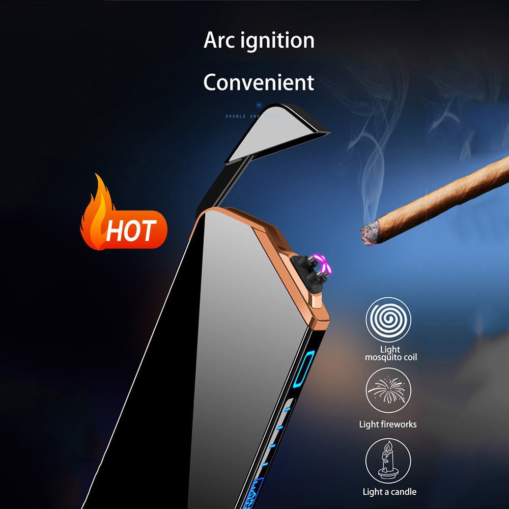 2025 Cigarettænder USB Lighter Vindtæt Lighter Custom Lightere Cool Lightere Til salg Bedste Cigar Lighter Bue Lights| POPOTR™