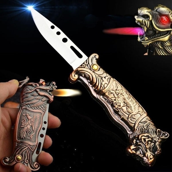 2025 Cigarette Lighter Creative Lighters Windproof Lighter Knife Personalized Lighters Personalized Lighters | POPOTR™