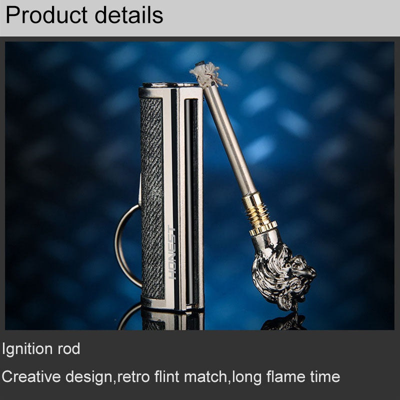 2025 Cigarette Lighter Flint Lighter Metal Lighter Keychain Lighter Keychain Lighter Kerosene Lighter | POPOTR™