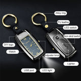 2025 Cigarette Lighter USB Lighter Windproof Lighter Keychain Lighter  Electric Lighter | POPOTR™