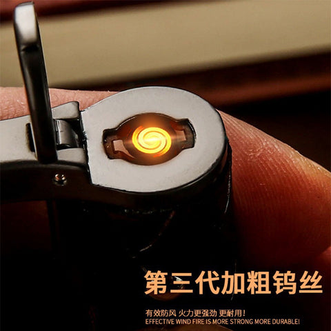 2025 Cigarette Lighter Metal Lighter USB Lighter Windproof LighterWaterproof Lighter  Keychain Lighter| POPOTR™