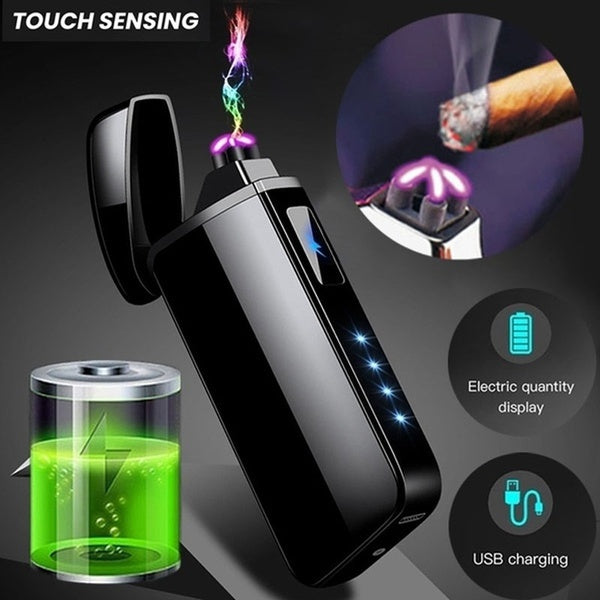 2025 Cigarettænder USB Lighter Vindtæt Lighter Genopladelig Lighter Elektrisk Lighter Arc Lights| POPOTR™