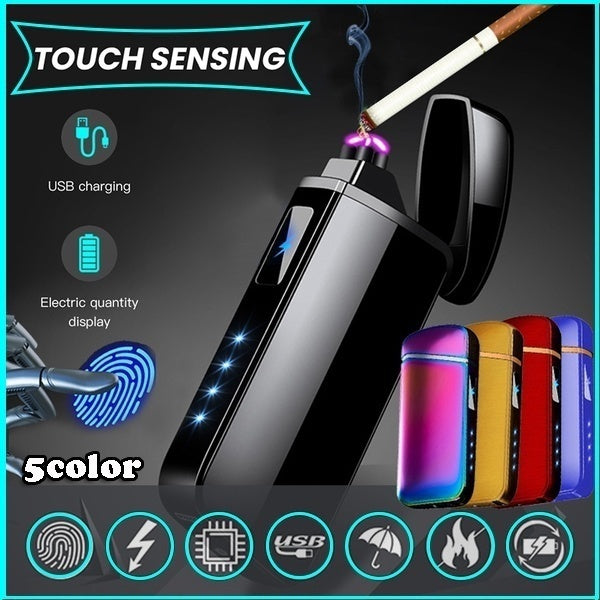 2025 Cigarettænder USB Lighter Vindtæt Lighter Genopladelig Lighter Elektrisk Lighter Arc Lights| POPOTR™