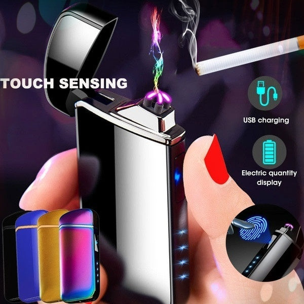 2025 Cigarettænder USB Lighter Vindtæt Lighter Genopladelig Lighter Elektrisk Lighter Arc Lights| POPOTR™