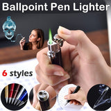 creative ballpoint pen Inflatable Windproof Lighter ballpoint pen lighter Personalized Lighters For Sale | POPOTR™