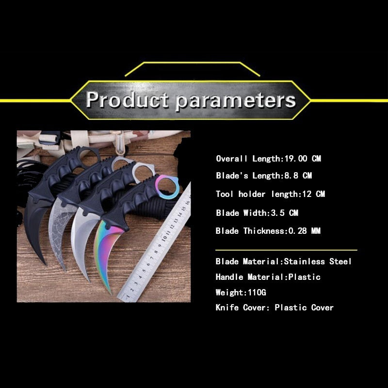 Outdoor Tactics Wilderness Survival Claw Knife  New   Multi-function Straight Knife Outdoor Knives