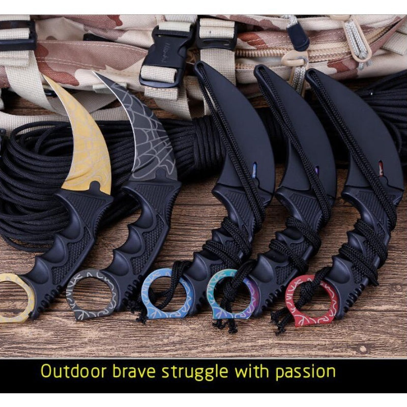 Outdoor Tactics Wilderness Survival Claw Knife  New   Multi-function Straight Knife Outdoor Knives