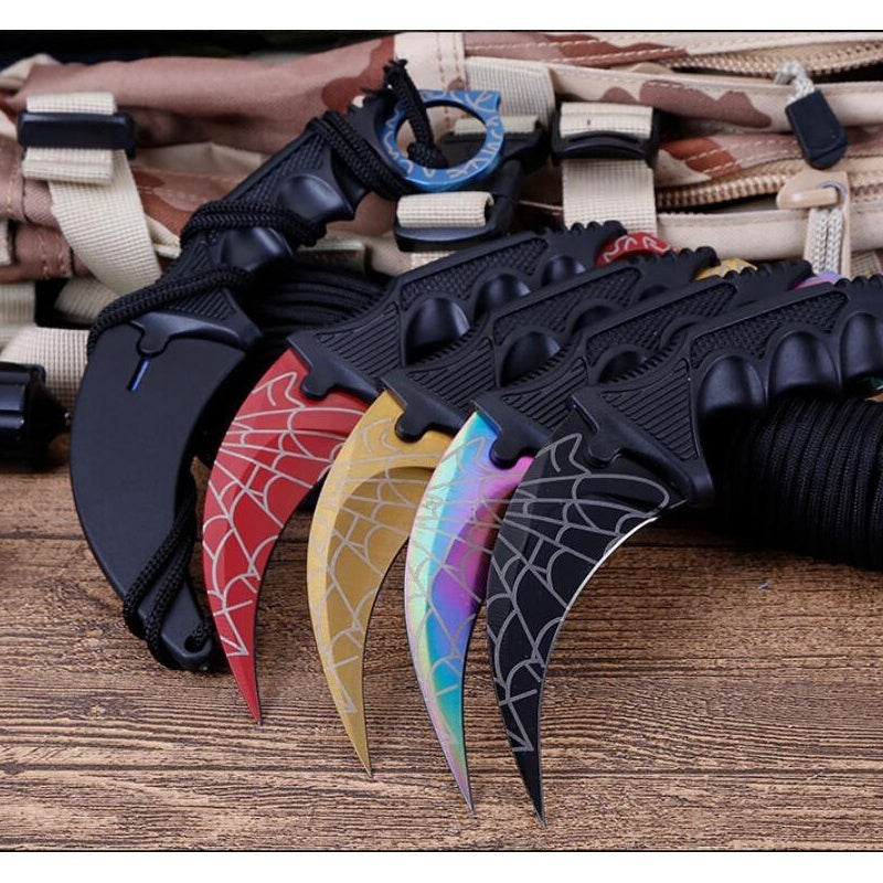 Outdoor Tactics Wilderness Survival Claw Knife  New   Multi-function Straight Knife Outdoor Knives