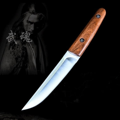 2025 Camping Knife Handle Wood Military Knife Tanto Knife| POPOTR™