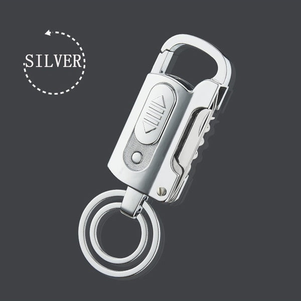 2025 Cigarettænder USB Lighter Vindtæt Lighter Genopladelig Lighter Nøglering Lighter Kniv| POPOTR™