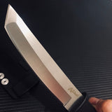 Tactical Gear Hnting Knives Outdoor Survival Blade Katana Rambo Knife Sword for Combat Fixed Blade Camping Knives Tanto Dagger Knifes with ABS Sheath