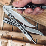2025 Survival Knife Swiss Army Knife Practice Butterfly Knife Hunting Knife Training Knife Blade| POPOTR™