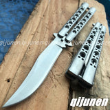 2025 Survival Knife Swiss Army Knife Practice Butterfly Knife Hunting Knife Training Knife Blade| POPOTR™