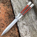 2025 Butterfly Knife Hunting Knife Combat Knife Handle Wood | POPOTR™