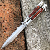 2025 Butterfly Knife Hunting Knife Combat Knife Handle Wood | POPOTR™