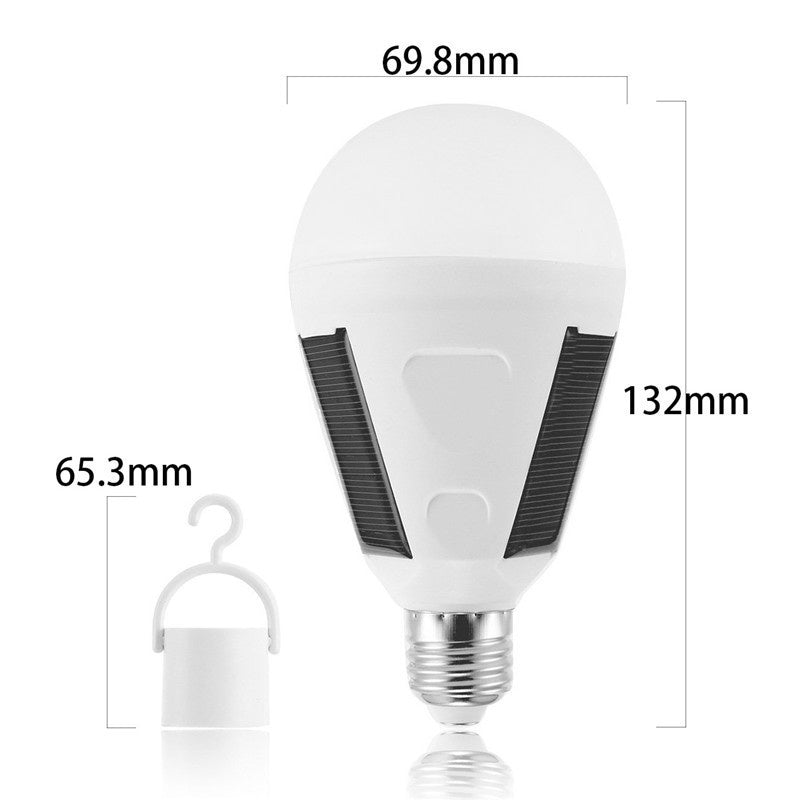 7W Emergency Night Lighting LED Bulb Light 5x Solar Panel Powered  New Portable Outdoor Garden Camping Tent Lamp