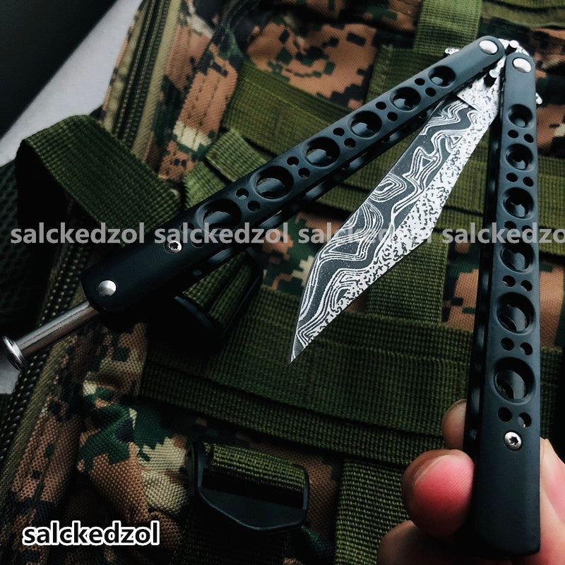 2025 Practice Butterfly Knife Swiss Army Knife Folding Knife Pocket Knife Hunting Knife Training Knife | POPOTR™