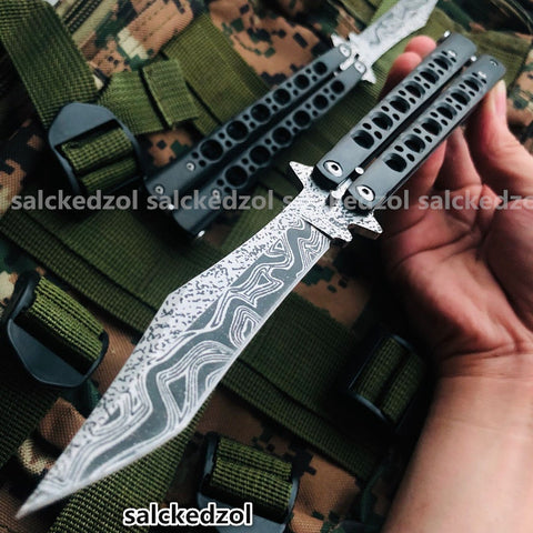 2025 Practice Butterfly Knife Swiss Army Knife Folding Knife Pocket Knife Hunting Knife Training Knife | POPOTR™