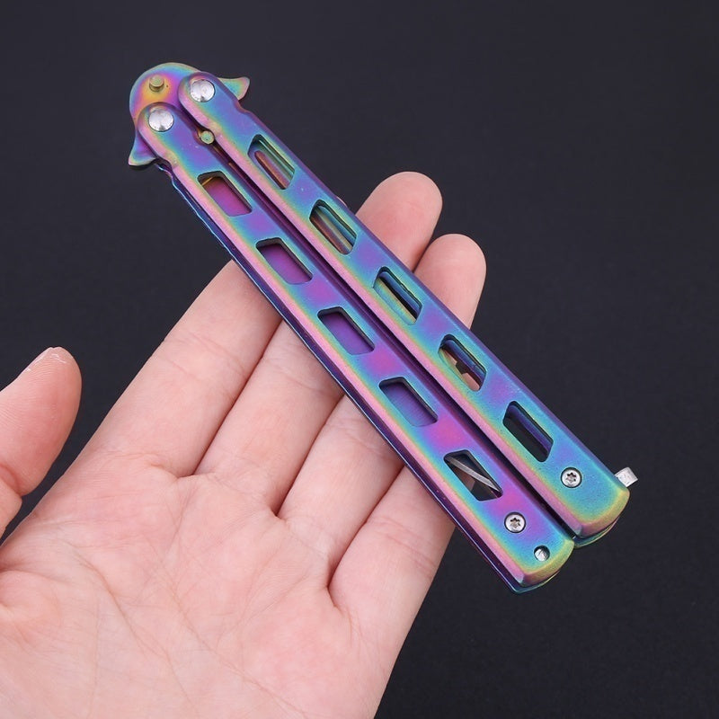 2025 Practice Butterfly Knife Hunting Knife Titanium Knife| POPOTR™
