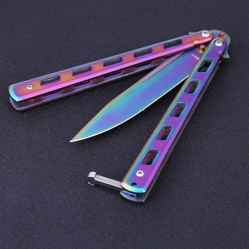 2025 Practice Butterfly Knife Hunting Knife Titanium Knife| POPOTR™