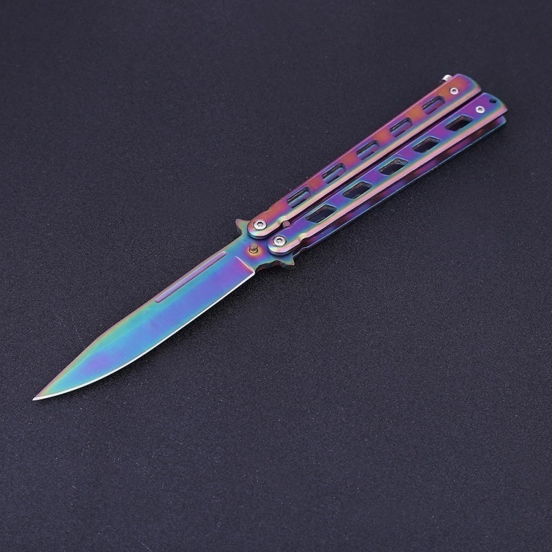 2025 Practice Butterfly Knife Hunting Knife Titanium Knife| POPOTR™