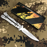 2025 Best Edc Practice Knife Butterfly Knife Hunting Knife Training Knife Camping Knife  Ninja Throwing Knives| POPOTR™