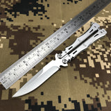 2025 Best Edc Practice Knife Butterfly Knife Hunting Knife Training Knife Camping Knife  Ninja Throwing Knives| POPOTR™