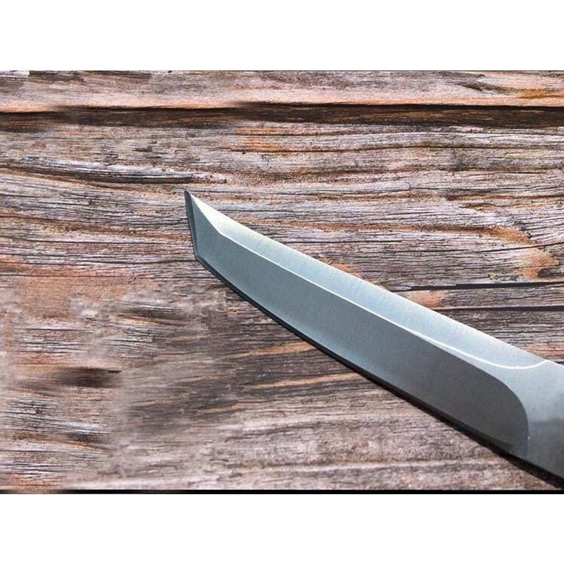 Combat Damaskus Fixed Blade Tanto Dolk KNIVE TAKTISK GEAR JAGT OVERLEVELSE EDC Værktøj Rambo Knife Sword Camping Knive