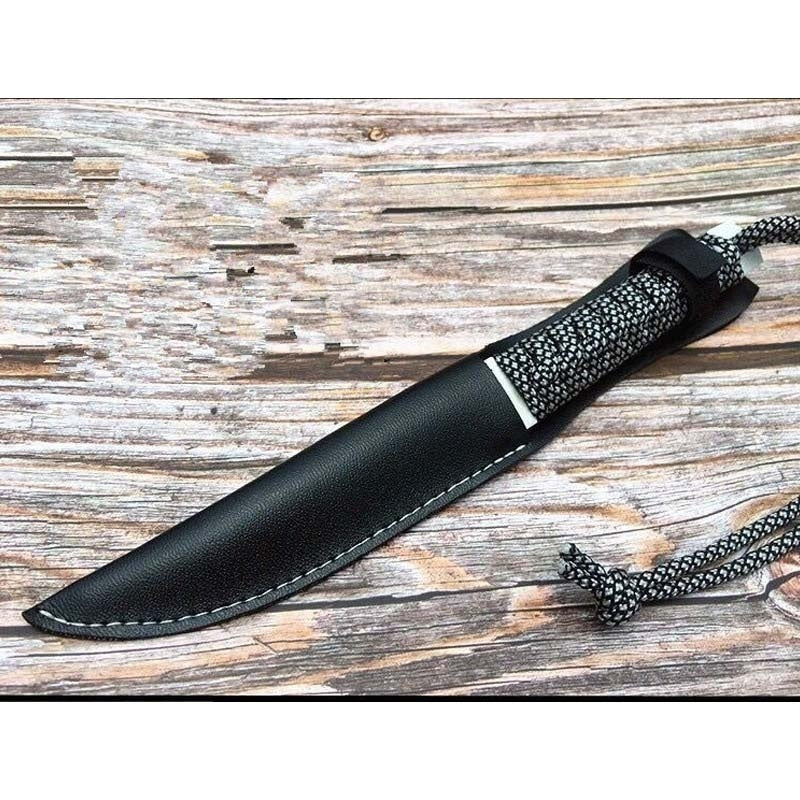 Combat Damaskus Fixed Blade Tanto Dolk KNIVE TAKTISK GEAR JAGT OVERLEVELSE EDC Værktøj Rambo Knife Sword Camping Knive