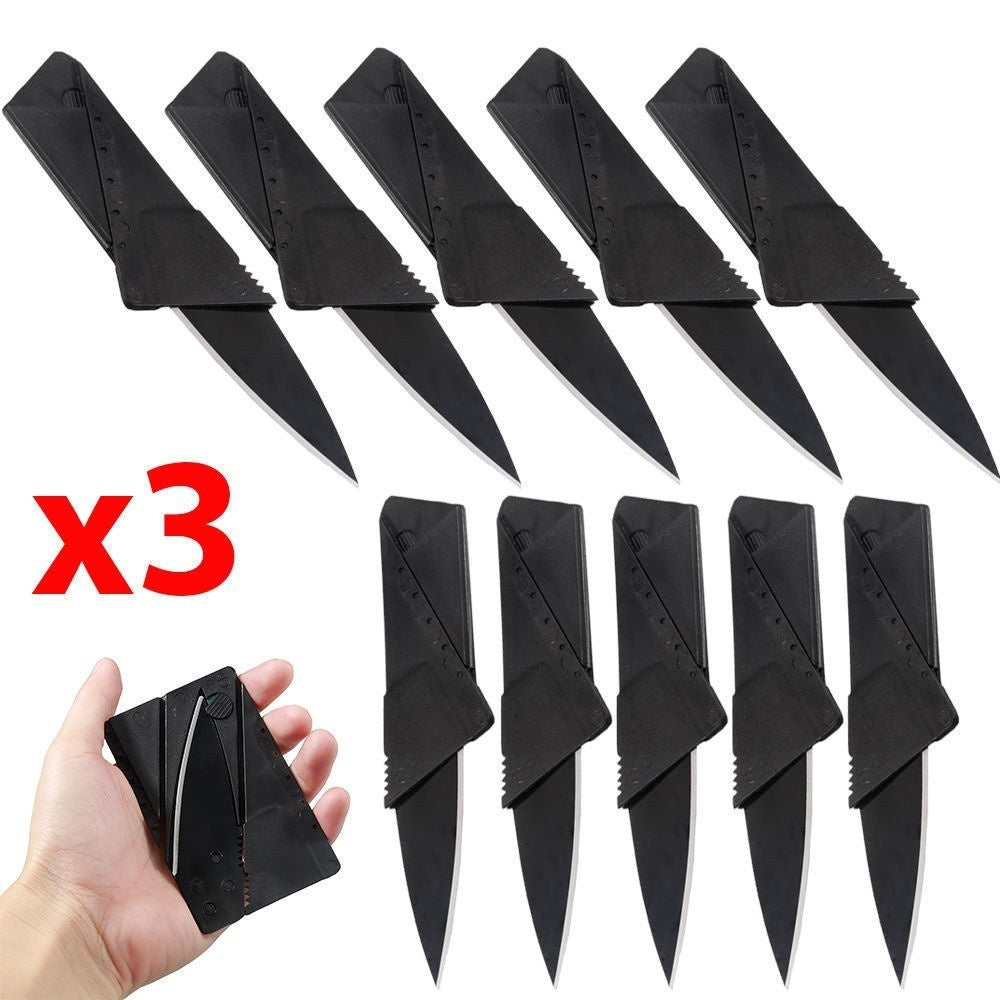 Multitool Outdoors Camping Survival Tools for safe  3PCS Multifunctional Pocket Knife Credit Card Knife Wallet Multi Tool