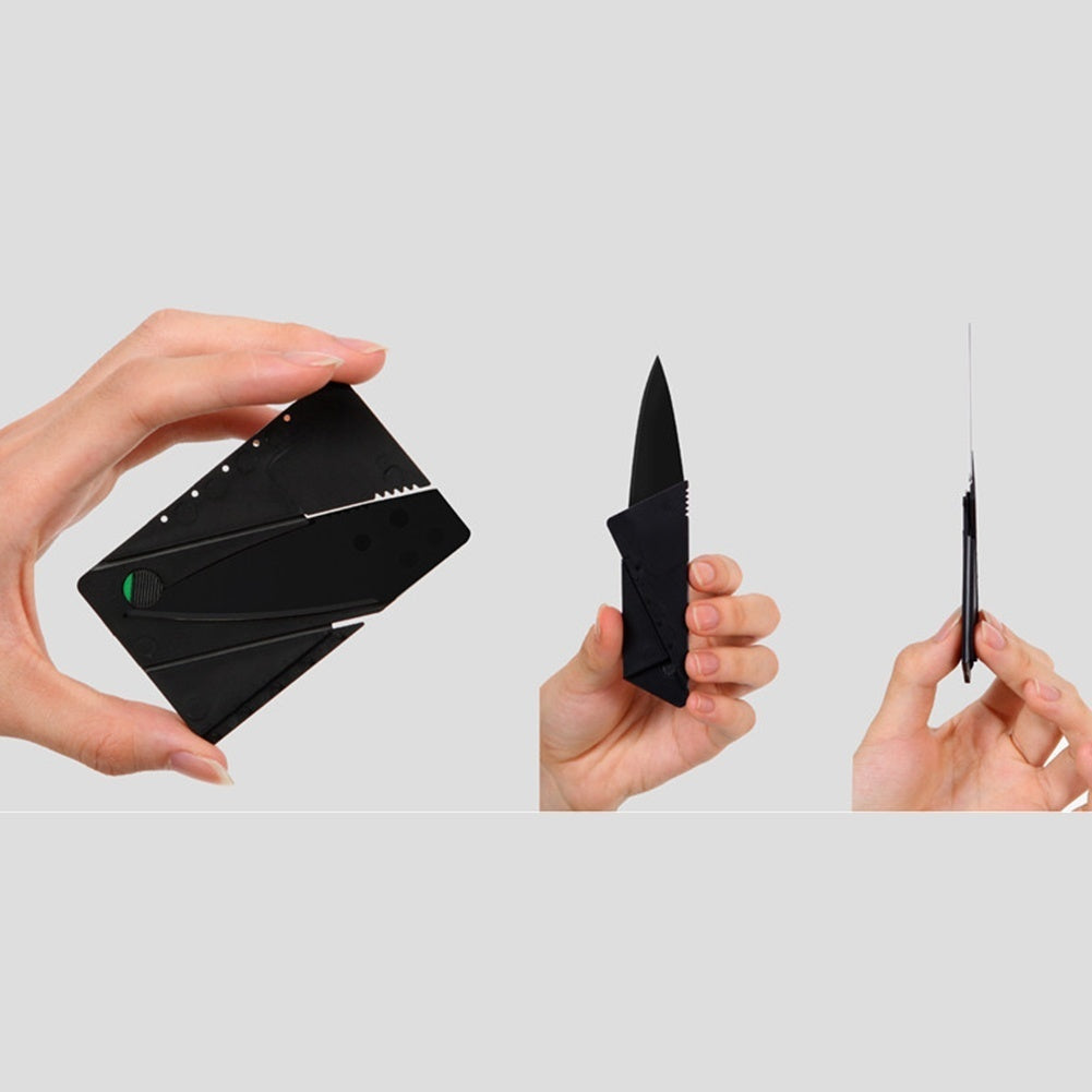Multitool Outdoors Camping Survival Tools for safe  3PCS Multifunctional Pocket Knife Credit Card Knife Wallet Multi Tool